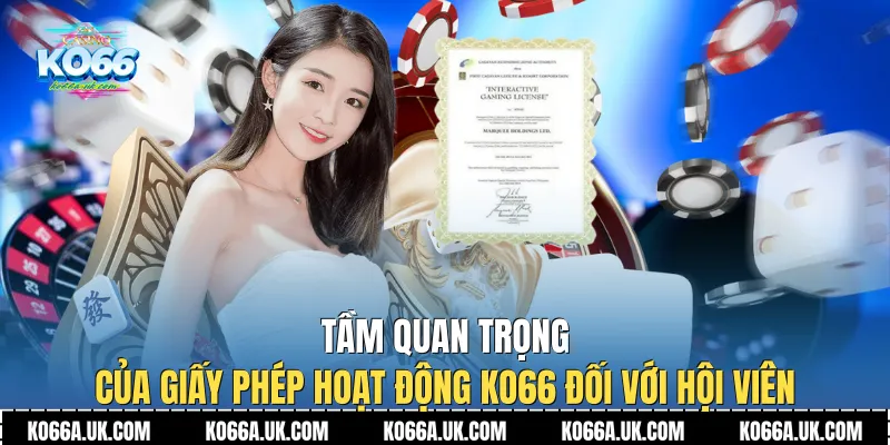 Tầm quan trọng của Giấy Phép Hoạt Động Ko66 đối với hội viên